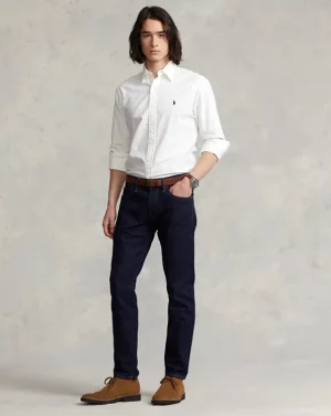 Men’s Classic Slim Fit Denim Jeans – Dark Wash